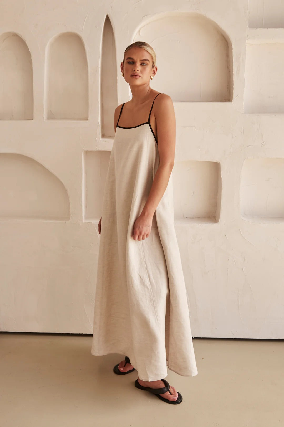 Bursztyn Damska Sukienka Maxi | Elegancka Letnia na Wesele 6