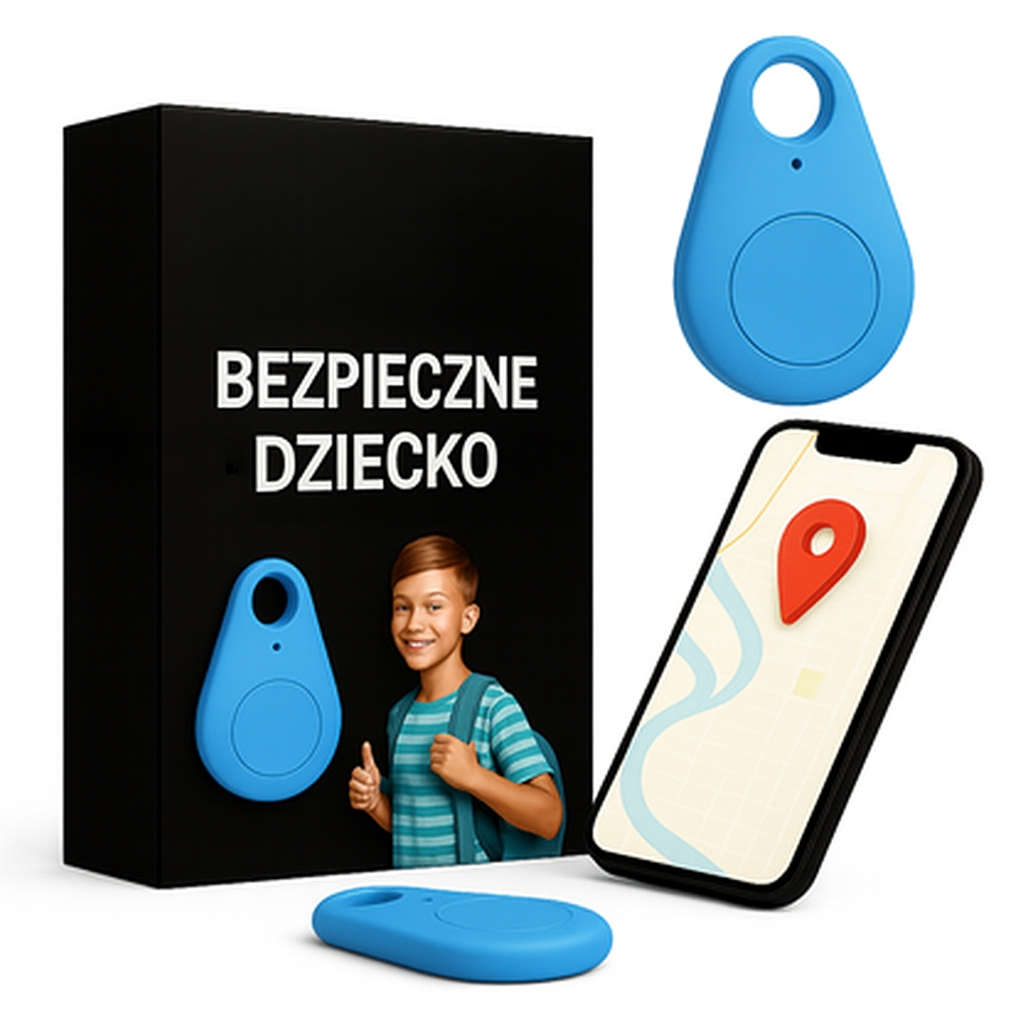 Wodoodporny GPS Tracker dla Dzieci z aplikacją mobilną i strefami bezpieczeństwa
