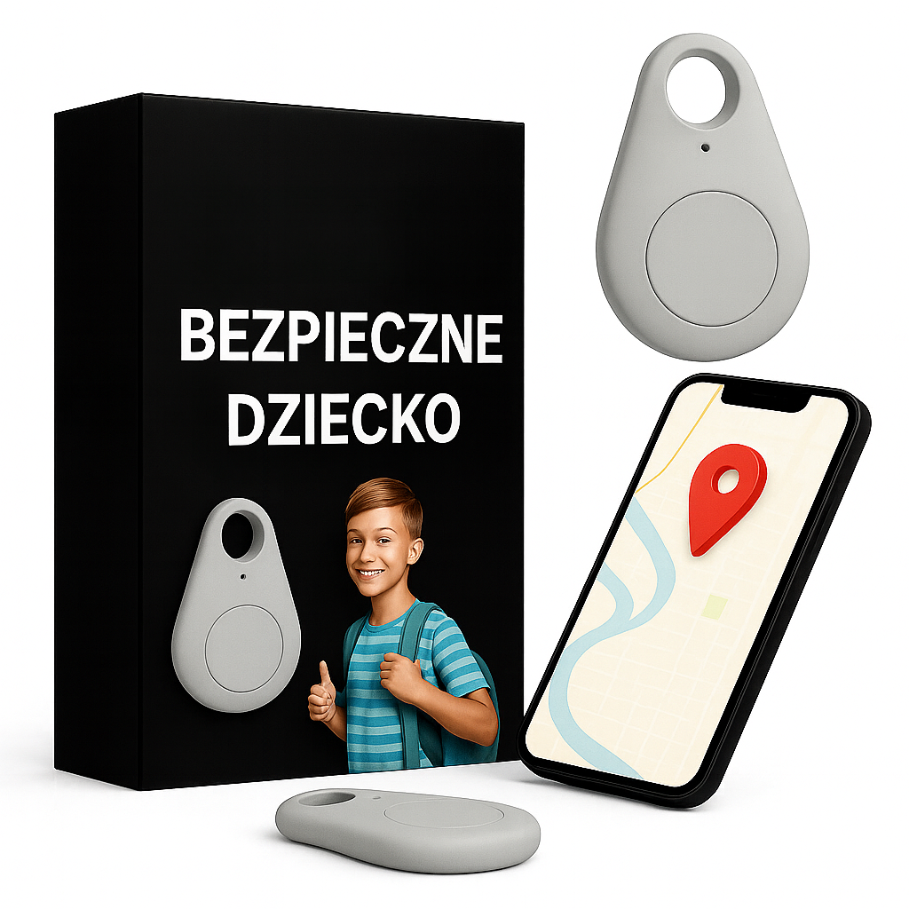 Lokalizator GPS dla dzieci z przyciskiem alarmowym i połączeniem Bluetooth