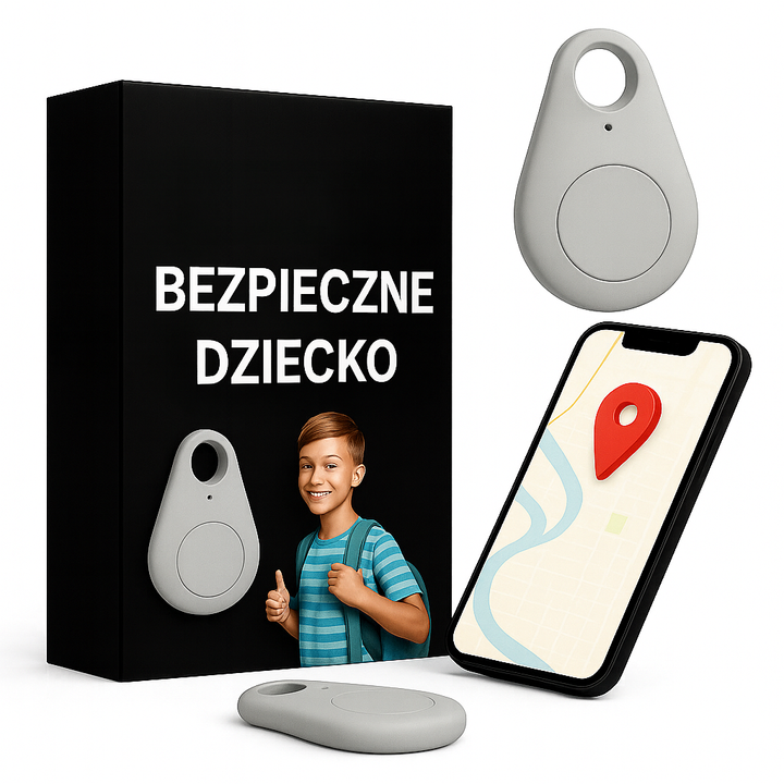 Lokalizator GPS dla dzieci z przyciskiem alarmowym i połączeniem Bluetooth