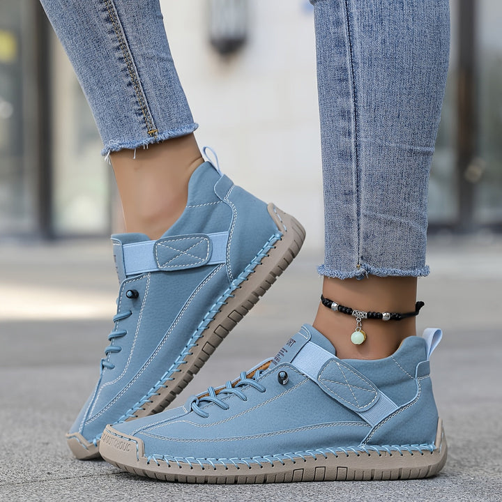 Damskie Sneakersy Ortopedyczne Sznurowane w różnych kolorach prezentujące zamkniętą konstrukcję i niski profil