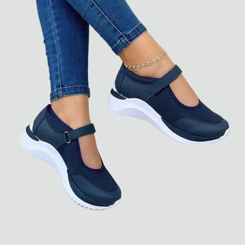 Sneakersy damskie na rzep z oddychającą cholewką w różnych kolorach