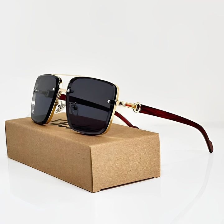 Klasyczne okulary aviator dla kobiet z lekkimi metalowymi oprawkami i ochroną UV400