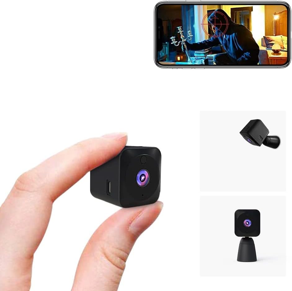 Mini-kamera bezpieczeństwa 4K WiFi ukryta kamera wewnętrzna z funkcją nocną wyświetlająca obraz monitoringu na smartfonie