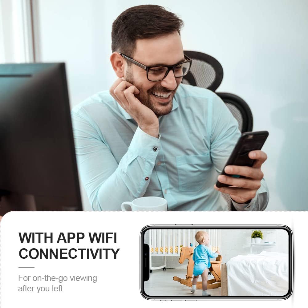 Kamera bezpieczeństwa WiFi 4K z regulowaną podstawą i portem USB do zasilania ciągłego