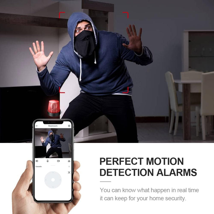 Mini-kamera monitoringu WiFi z funkcją wykrywania ruchu i powiadomieniami push w aplikacji mobilnej